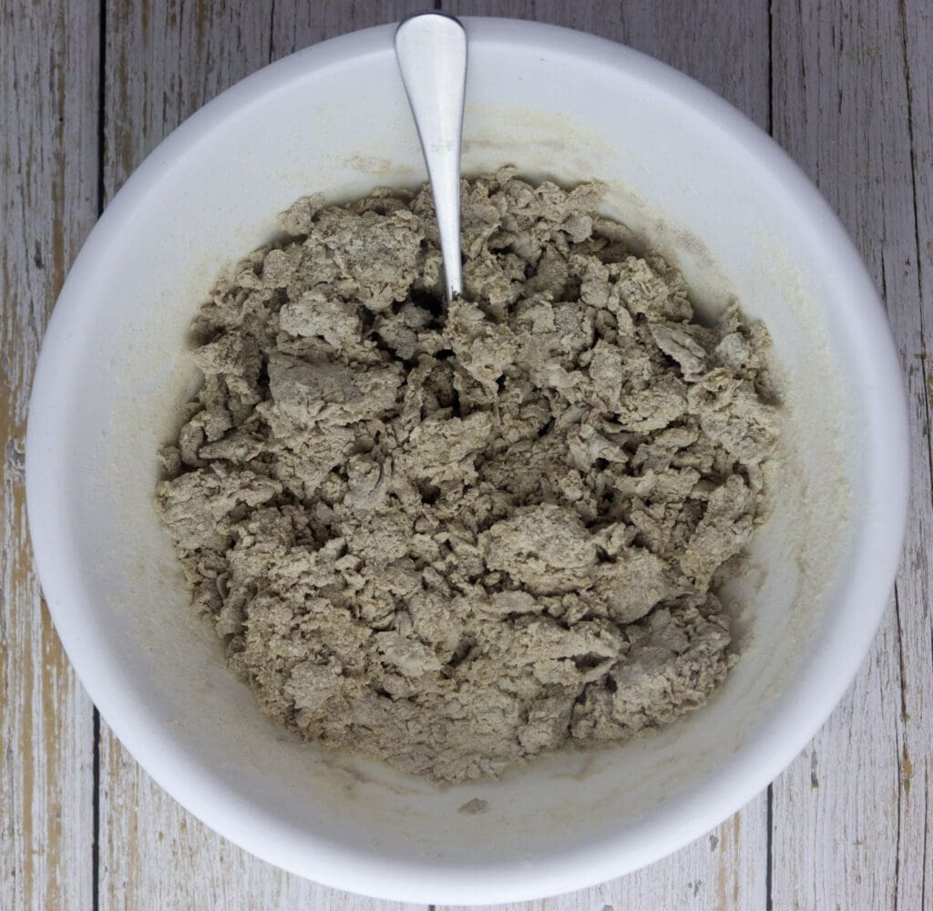 how to mix buckwheat flour with boiled water